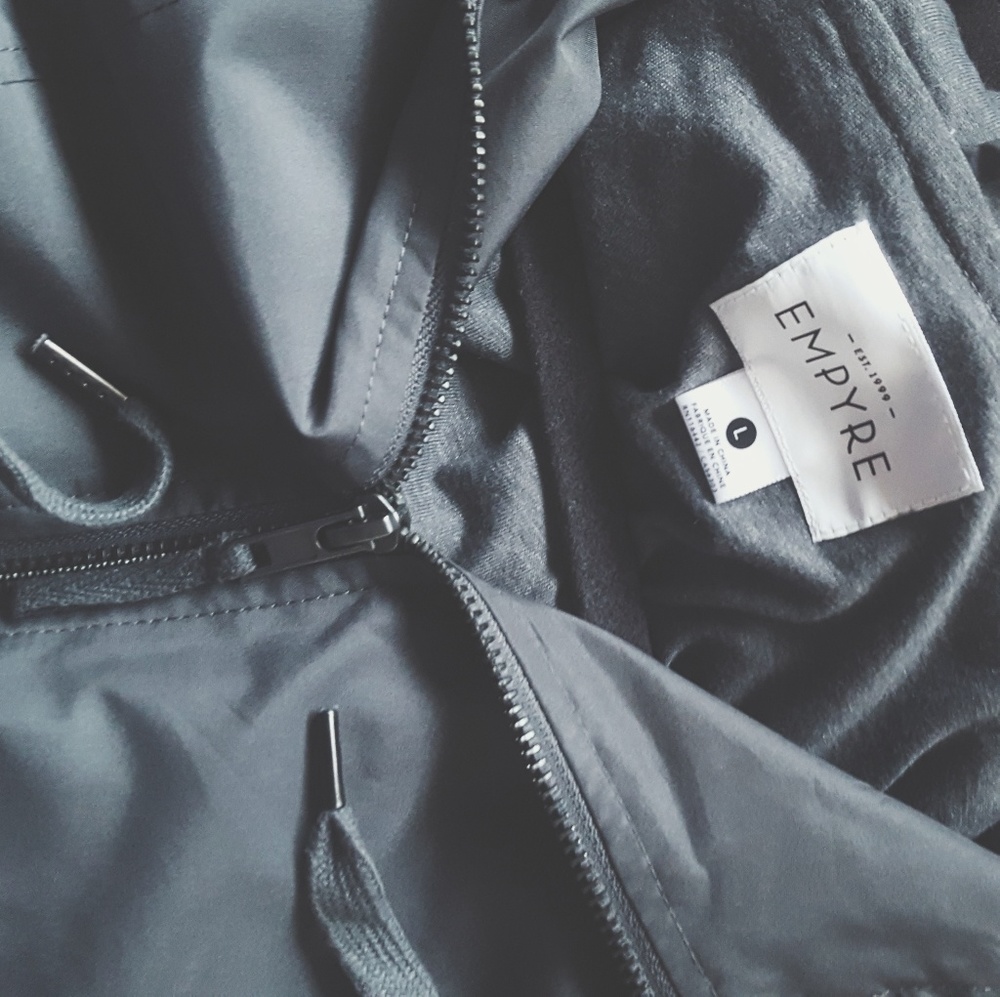 Two-tone soft windbreaker ♡